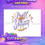 Free Purple Lettering Free Motivation Quote Typography Free SVG - Instant Download