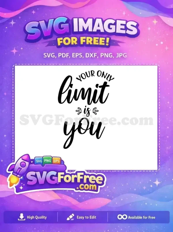 Free Black Lettering Free Motivation Saying Your Only Limit Free SVG Free Black Lettering Free Motivation Saying Your Only Limit Free SVG