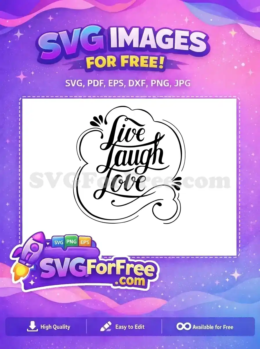 Free Calligraphy Letters Free Decorative Frame Motivation Quotes Free SVG