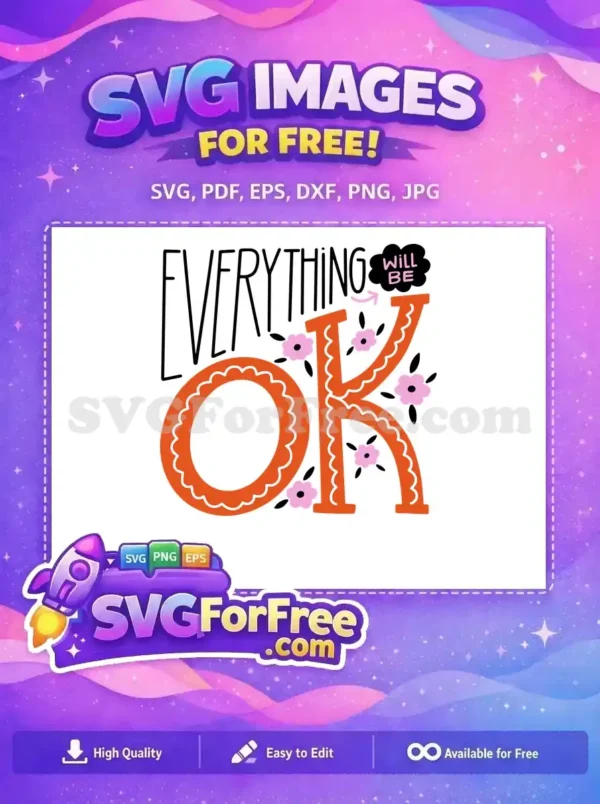 Free Orange Flowers Free OK Will Be Free SVG