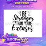 Free Stronger Font Free Motivation Quotes Inspiration Free SVG - Instant Download