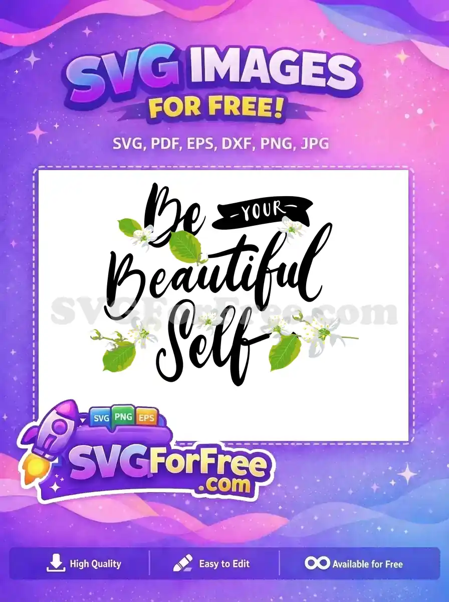 Free White Cherry Blossom Free Green Leaf Motivation Free SVG