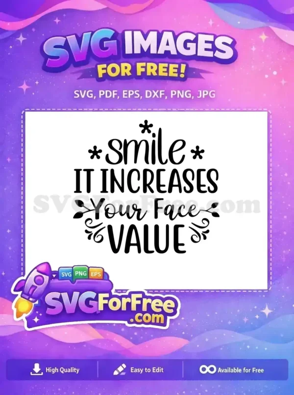 Free Smile Face Free Increase Value Motivation Free SVG