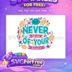 Free Teal Letters Free Colorful Stars Motivation Quotes Free SVG - Instant Download