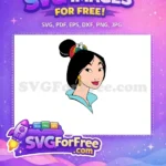 Free Gold Earring Free Flower Hairpin Mulan Free SVG - Instant Download