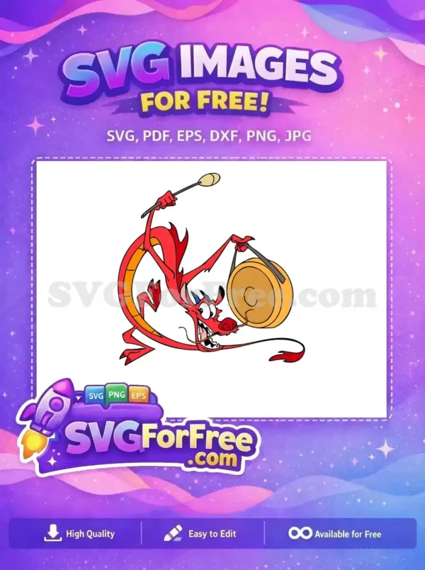 Free Red Dragon Percussionist Free Mulan Movie Free SVG