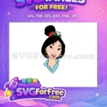 Free Smiling Face Free Red Headdress Mulan Free SVG - Instant Download