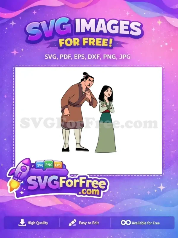 Free Angry Li Shang Free Neutral Mulan Mulan Free SVG
