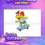 Free Red Hair Free Skateboard Muppet Babies Free SVG - Instant Download