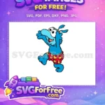 Free Happy Gonzo Free Duck Swimsuit Muppet Babies Free SVG - Instant Download