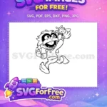 Free Kermit Smiling Free Muppet Babies Disney Free SVG 2 - Instant Download