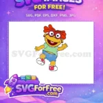 Free Red Hair Free Pink Glasses Muppet Babies Free SVG 1 - Instant Download