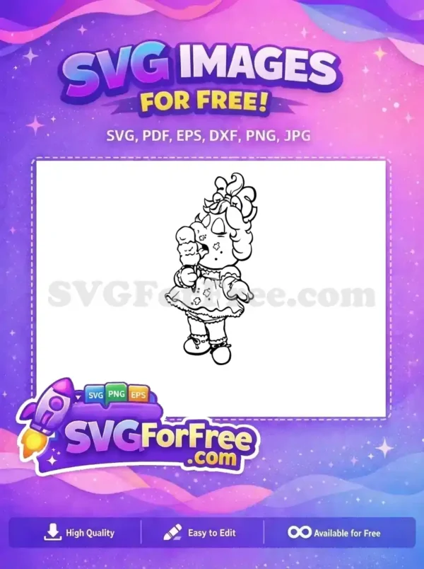 Free Ice Cream Mess Free Muppet Babies Disney Free SVG