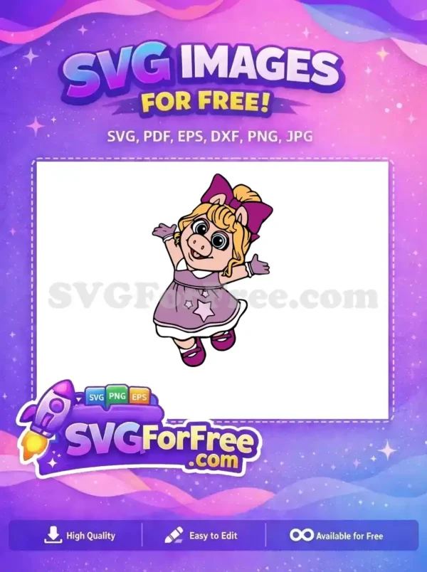 Free Blonde Hair Free Purple Bow Muppet Babies Free SVG Free Blonde Hair Free Purple Bow Muppet Babies Free SVG