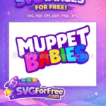 Free Colorful Letters Free Purple Outline Muppet Babies Free SVG 3 - Instant Download