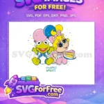 Free Kermit Balloons Free Piggy Cake Muppet Babies Free SVG - Instant Download