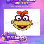 Free Beaker with Glasses Free Orange Hair Muppet Babies Free SVG - Instant Download