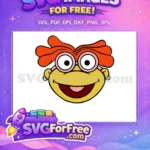 Free Orange Hair Free Pink Glasses Muppet Babies Free SVG - Instant Download