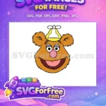 Free Smiling Fozzie Bear Free Propeller Hat Muppet Free SVG - Instant Download