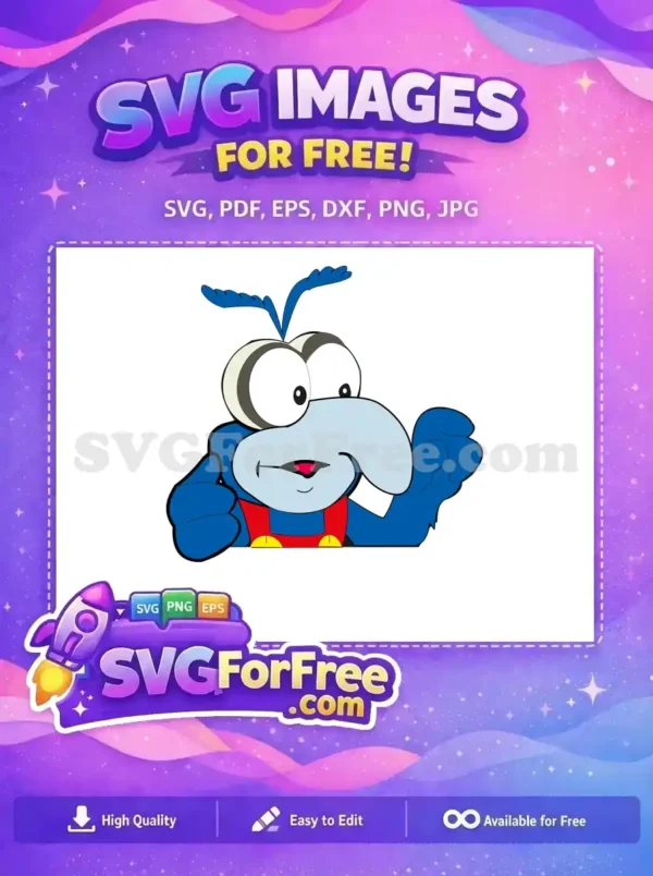 Free Googly Eyes Free Red Overalls Muppet Babies Free SVG