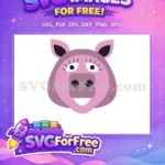 Free Pink Piggy Free Eyelashes Muppet Babies Free SVG - Instant Download