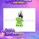 Free Punk Rocker Hair Free Pierced Ears Muppet Free SVG - Instant Download