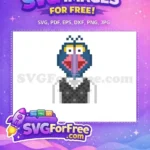 Free Googly Eyes Free Pixelated Gonzo Muppet Babies Free SVG - Instant Download