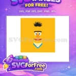 Free Bert Face Free Orange Nose Sesame Street Free SVG - Instant Download