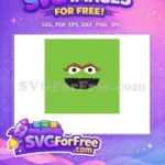 Free Grouchy Green Free Oscar Sesame Street Free SVG - Instant Download