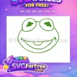 Free Smiling Eyes Free Green Frog Muppet Babies Free SVG - Instant Download