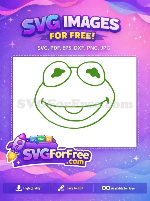 Free Smiling Eyes Free Green Frog Muppet Babies Free SVG