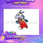 Free Running Gonzo Free Red Overalls Muppet Babies Free SVG - Instant Download
