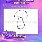 Free Mushroom Cap Free Spores Fungi Free SVG - Instant Download
