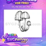 Free Mushroom Cap Free Fungi Forest Design Free SVG 2 - Instant Download