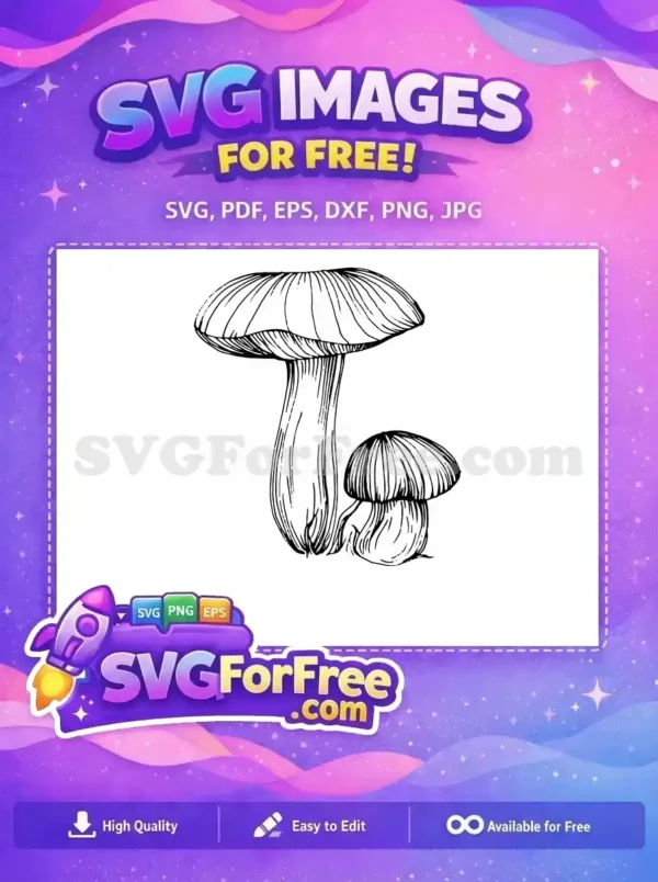 Free Mushroom Cap Free Stipe Detail Nature Free SVG