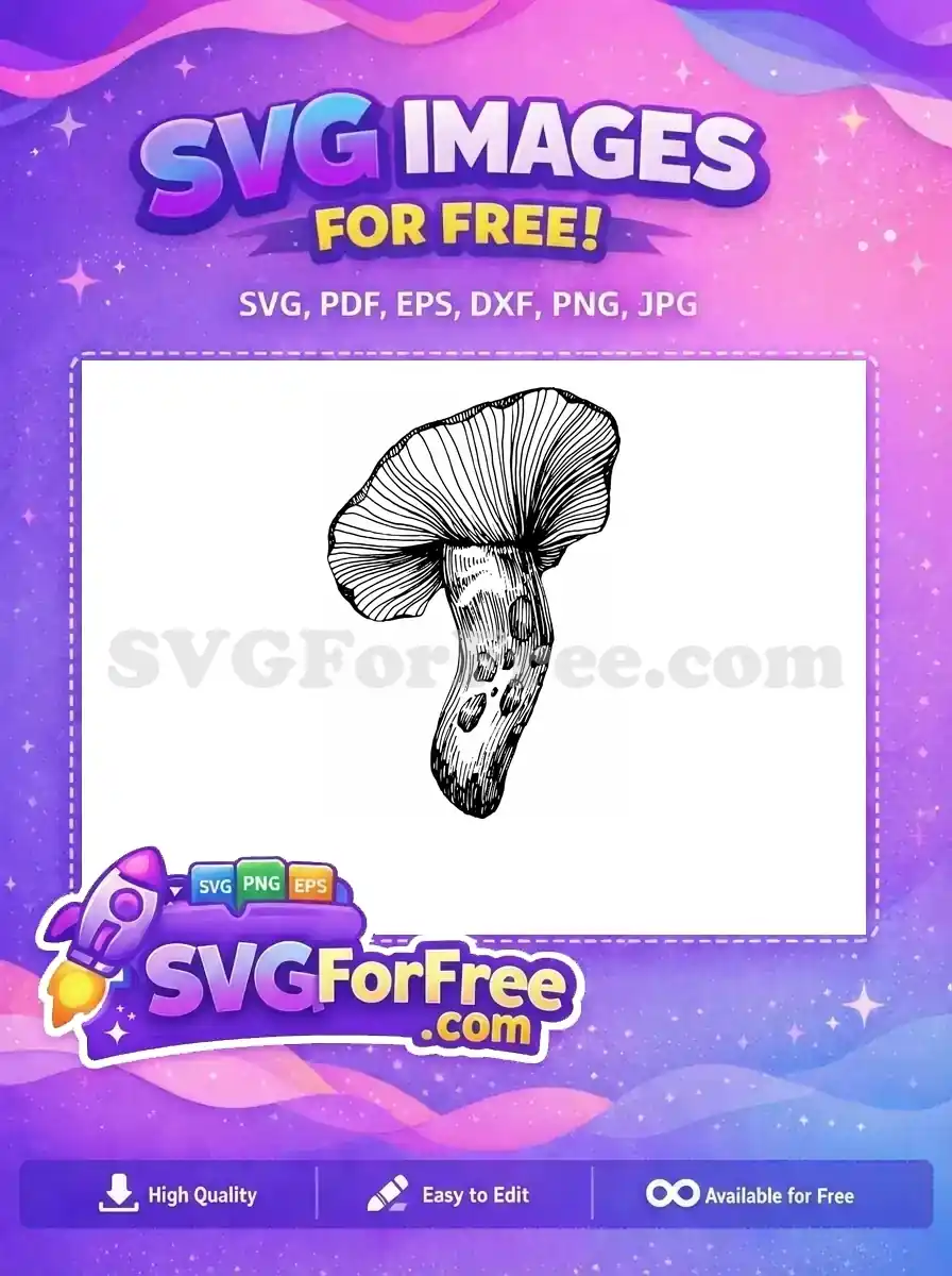Free Mushroom Caps Free Toadstool Stems Forest Free SVG