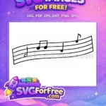 Free Musical Notes Free Eighth Notes Design Free SVG - Instant Download