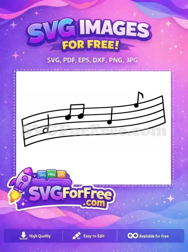 Free Musical Notes Free Eighth Notes Design Free SVG
