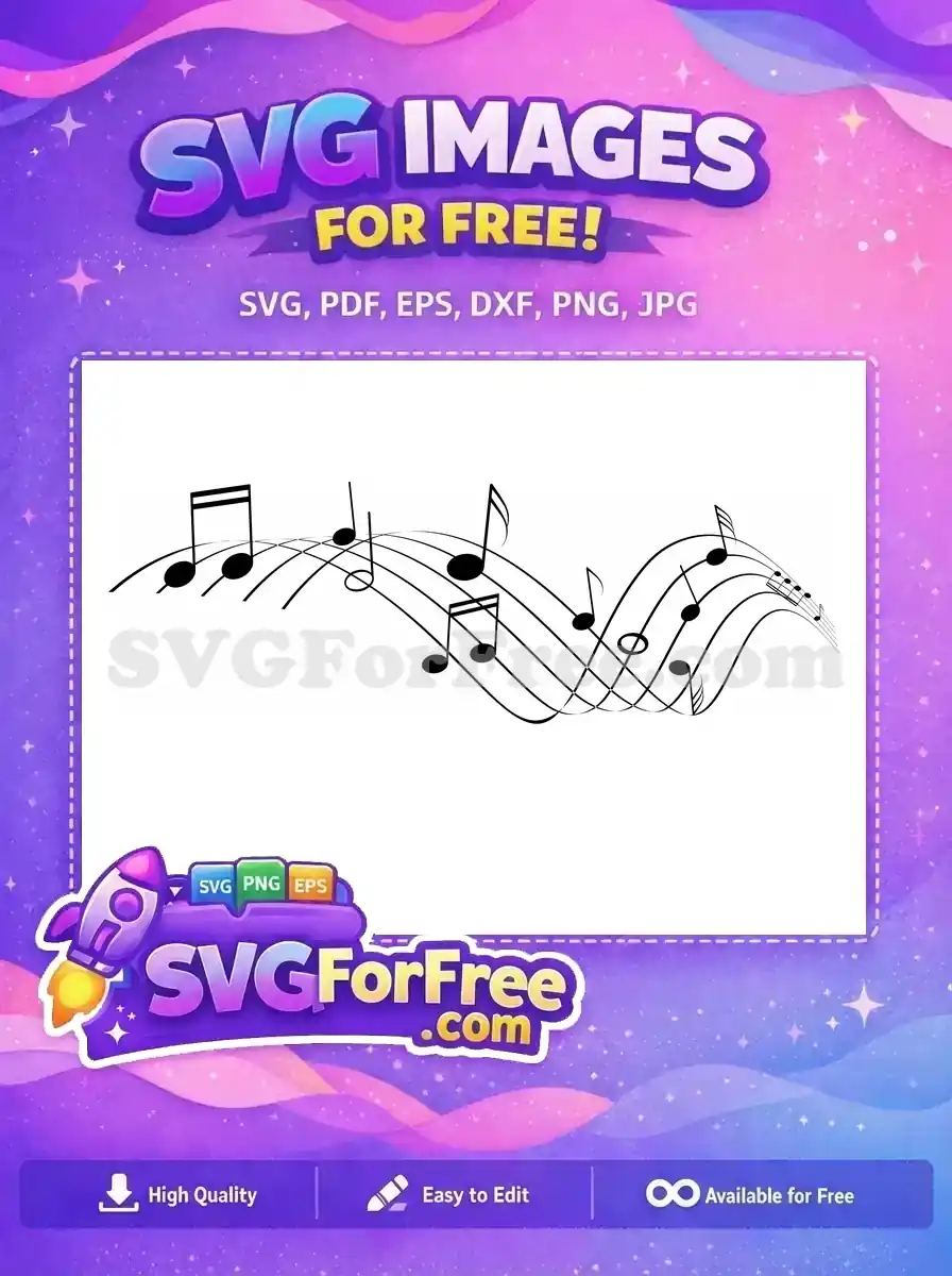 Free Musical Notes Free Treble Clef Design Free SVG
