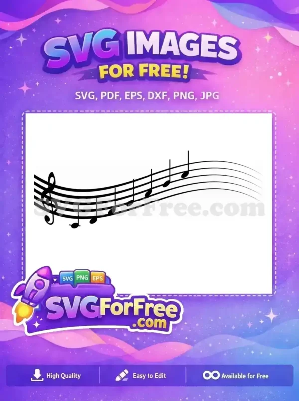 Free Musical Notes Free Treble Clef Sheet Free SVG