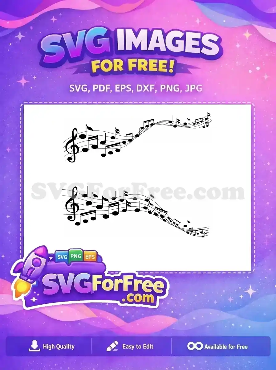 Free Music Note Free Treble Clef Design Free SVG