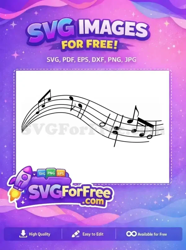 Free Musical Notes Free Decorative Sheet Music Free SVG