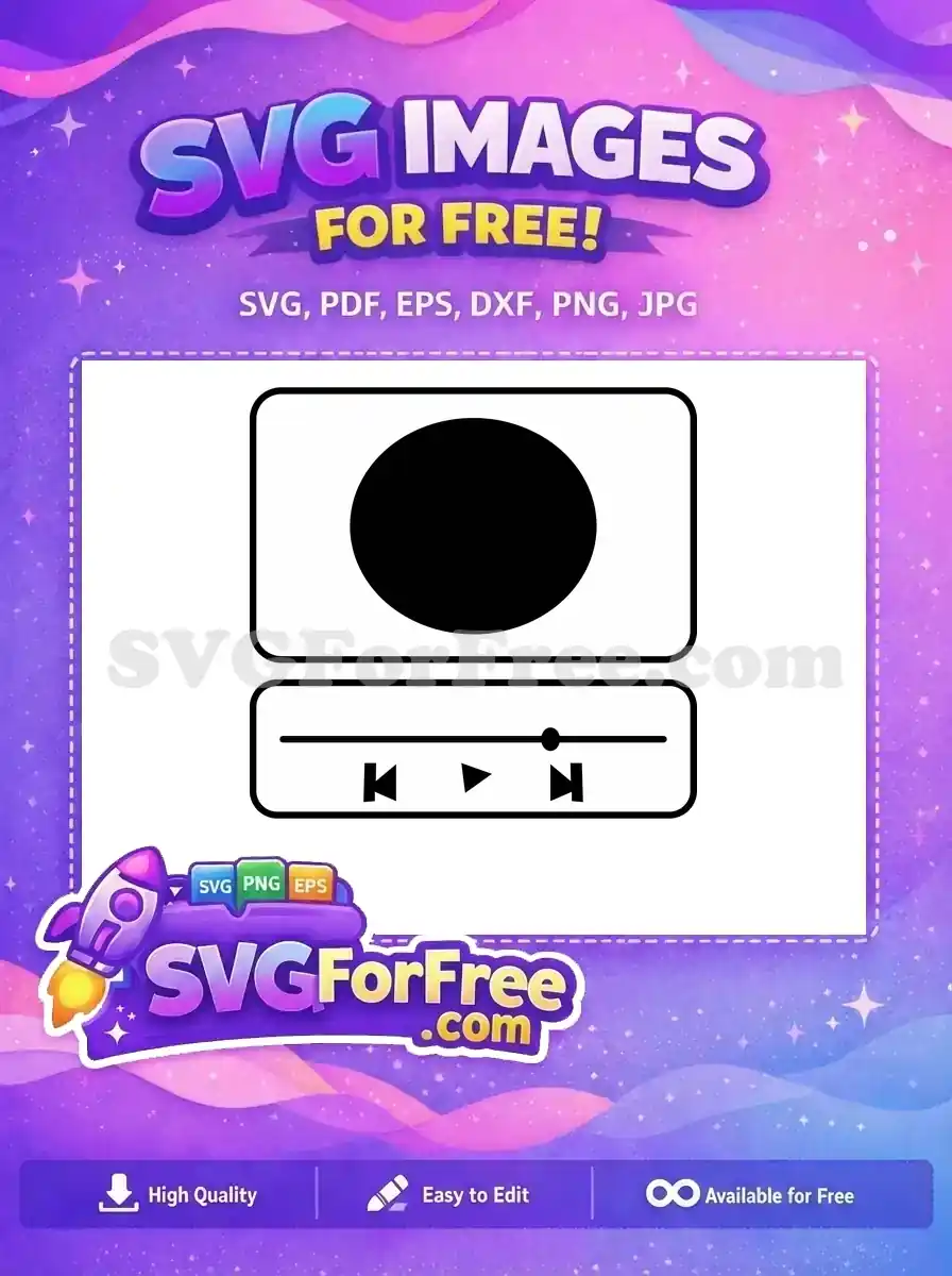 Free Simple Line Free Music Player Icon Free SVG 1