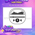 Free Music Note Free Audio Player Music Free SVG - Instant Download