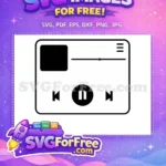 Free Simple Music Free Player Icon Basic Free SVG - Instant Download