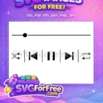 Free Shuffle Repeat Free Play Icon Simple Free SVG - Instant Download