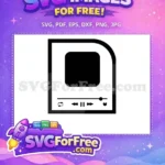 Free Music Player Free Icon Black White Free SVG - Instant Download