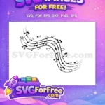 Free Music Note Free Treble Clef Music Free SVG 1 - Instant Download