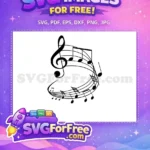 Free Music Note Free Quote Music Free SVG 1 - Instant Download