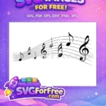 Free Music Notes Free Music Quote Silhouette Free SVG - Instant Download